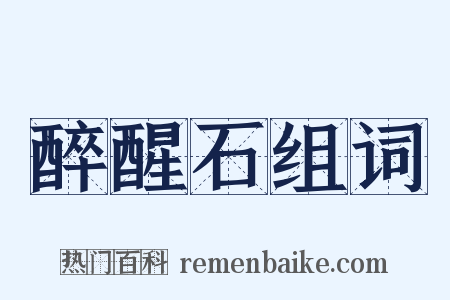 醉醒石组词是什么意思的图片